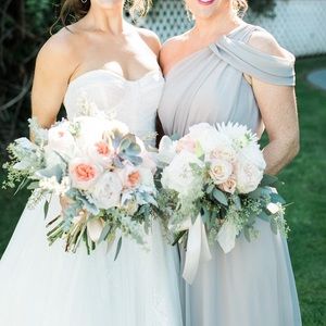 Grey/light purple bridesmaid dress - size 6